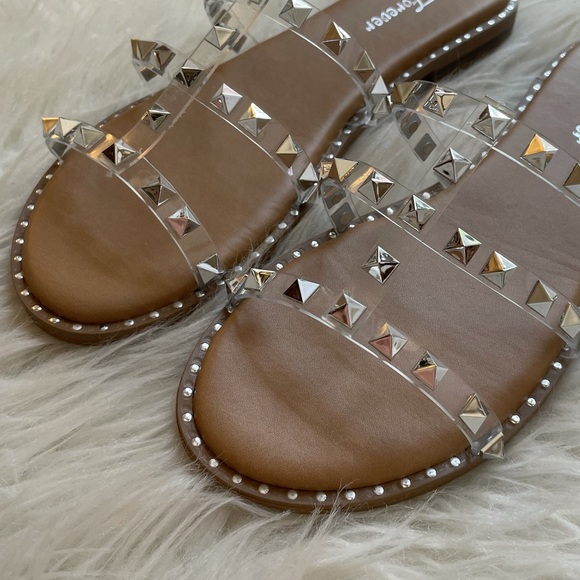 Clear Strap Spiked Sandals - Picture 4 of 12